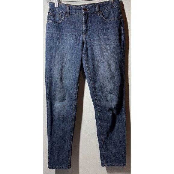 Jones New York Soho Ankle Jeans Medium Wash Womens Size 4 - Picture 1 of 12